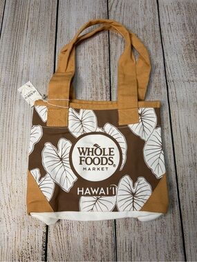 Whole Foods Hawaii Taro Leaf Kalo Tote Mini NWT